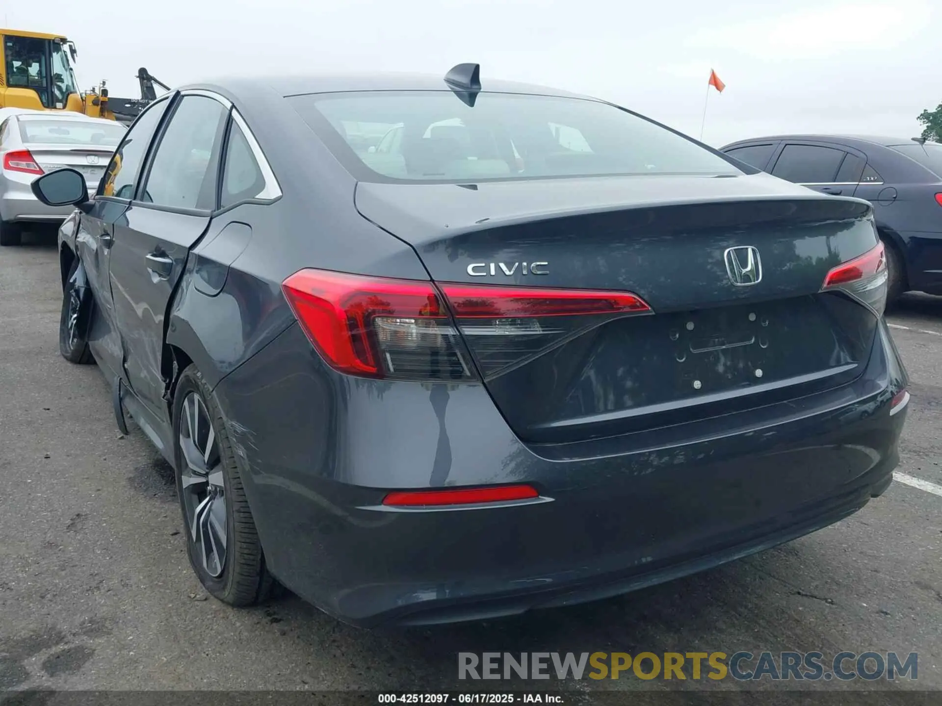 3 fotografías del automóvil dañado 2HGFE1F73NH315899 HONDA CIVIC 2022