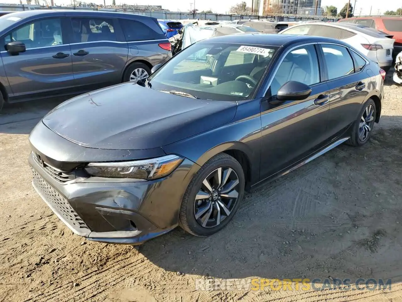 1 fotografías del automóvil dañado 2HGFE1F74NH305480 HONDA CIVIC 2022