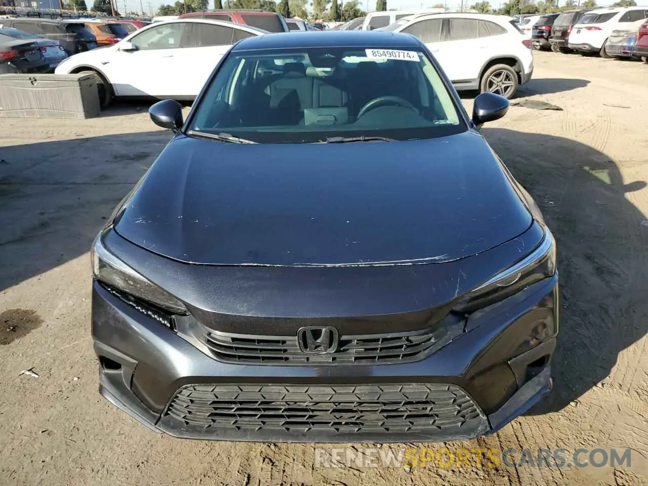 5 fotografías del automóvil dañado 2HGFE1F74NH305480 HONDA CIVIC 2022
