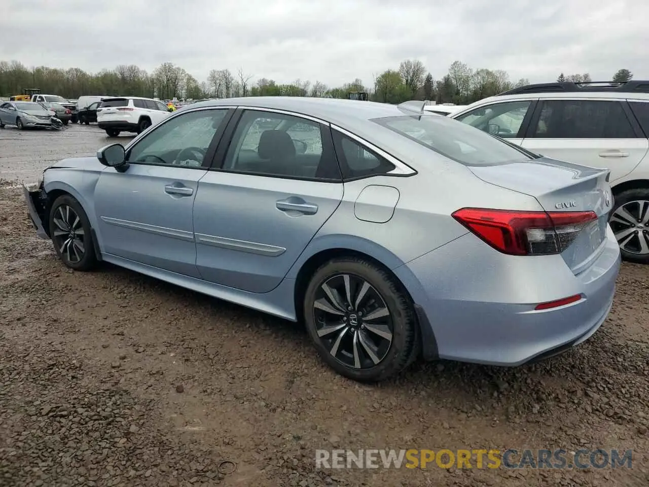 2 fotografías del automóvil dañado 2HGFE1F74NH306449 HONDA CIVIC 2022
