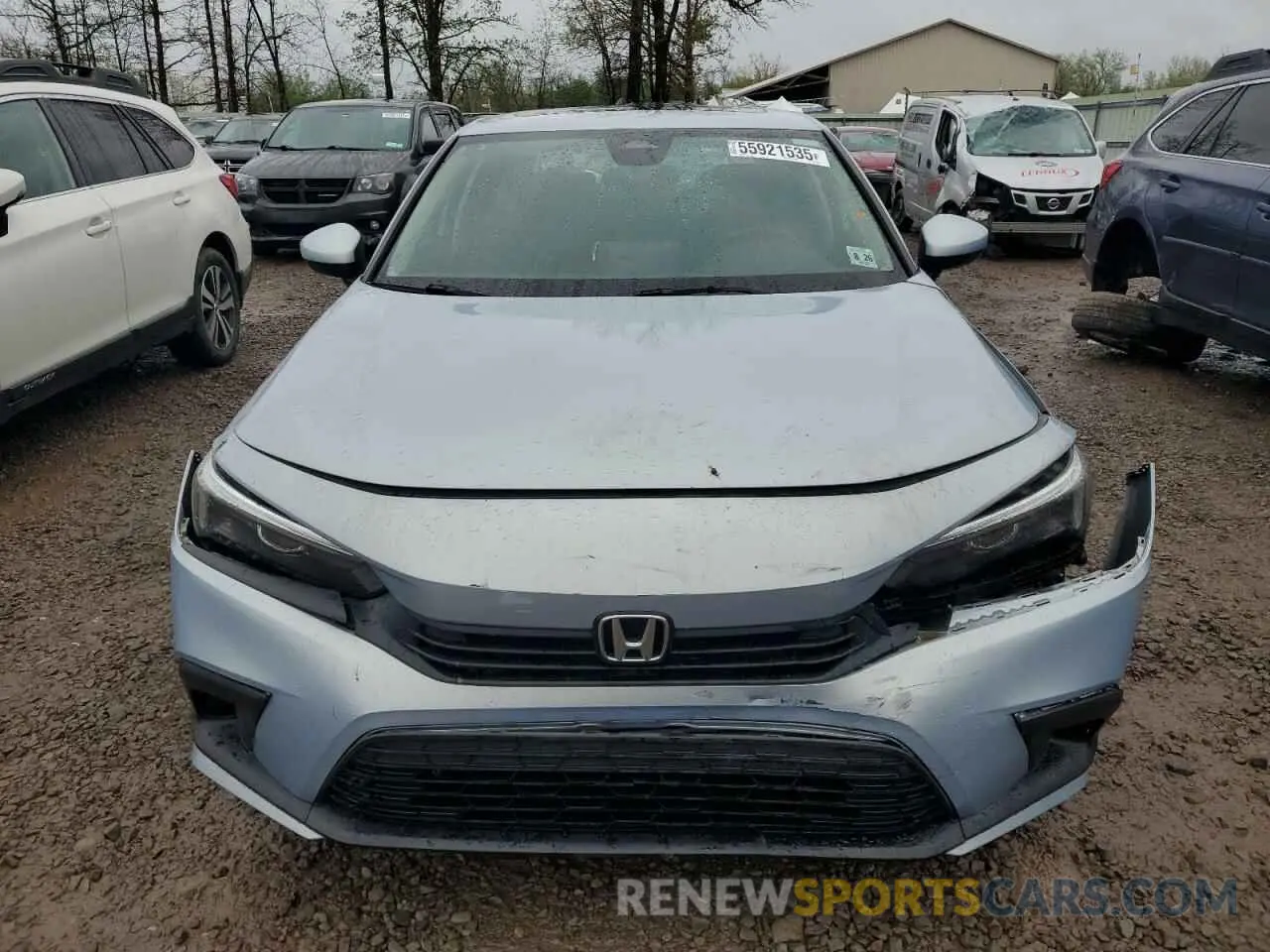 5 fotografías del automóvil dañado 2HGFE1F74NH306449 HONDA CIVIC 2022