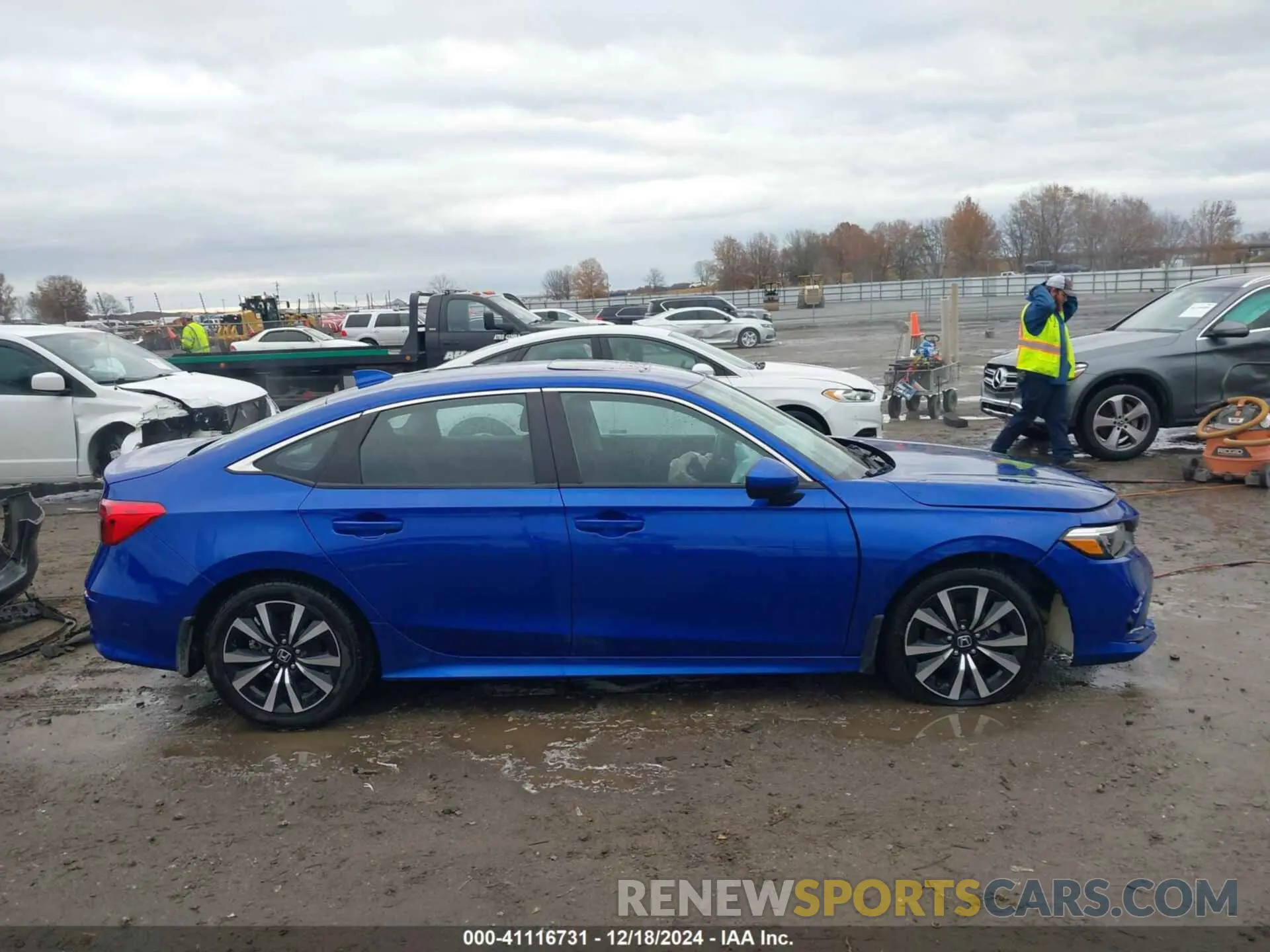 13 fotografías del automóvil dañado 2HGFE1F74NH325843 HONDA CIVIC 2022