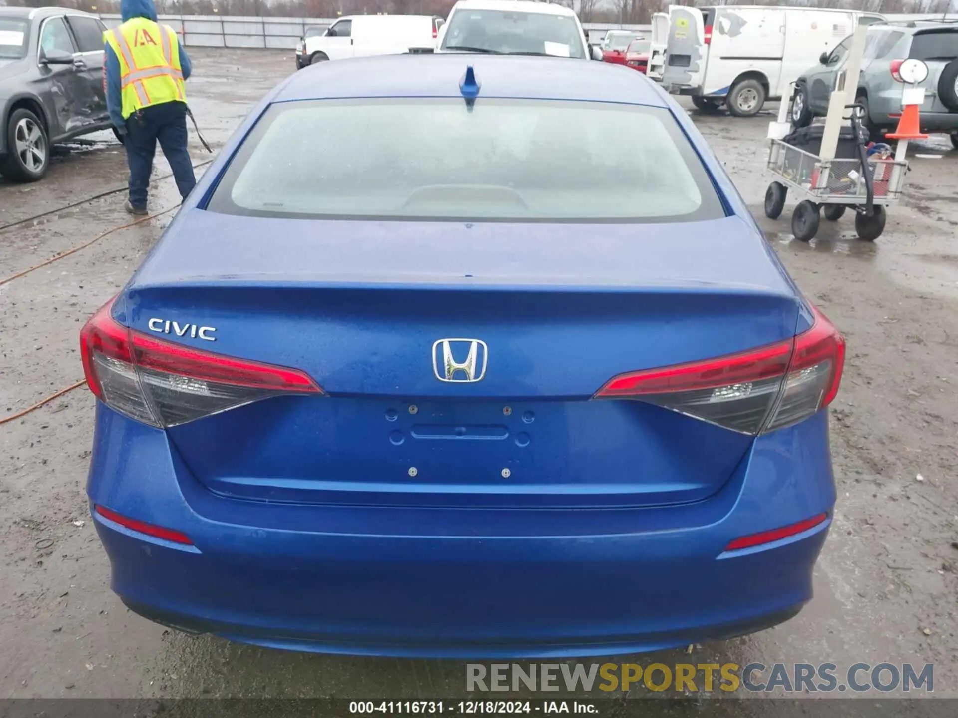 16 fotografías del automóvil dañado 2HGFE1F74NH325843 HONDA CIVIC 2022