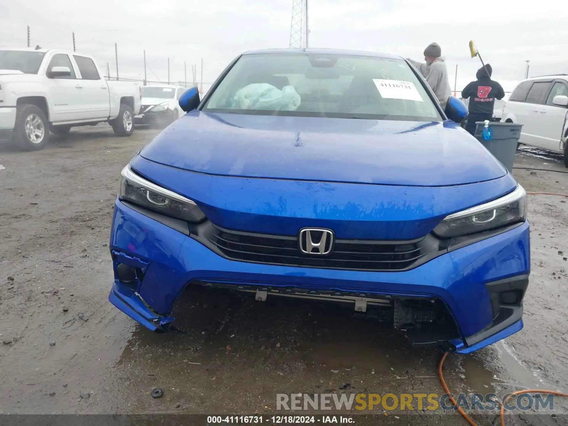 6 fotografías del automóvil dañado 2HGFE1F74NH325843 HONDA CIVIC 2022