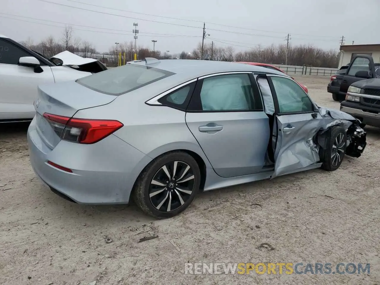 3 fotografías del automóvil dañado 2HGFE1F75NH305603 HONDA CIVIC 2022