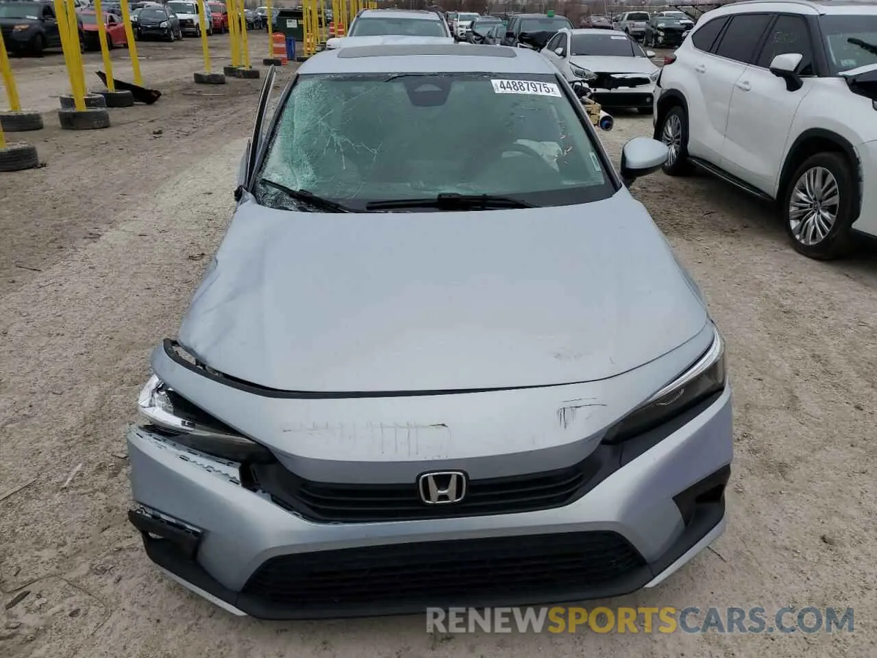 5 fotografías del automóvil dañado 2HGFE1F75NH305603 HONDA CIVIC 2022
