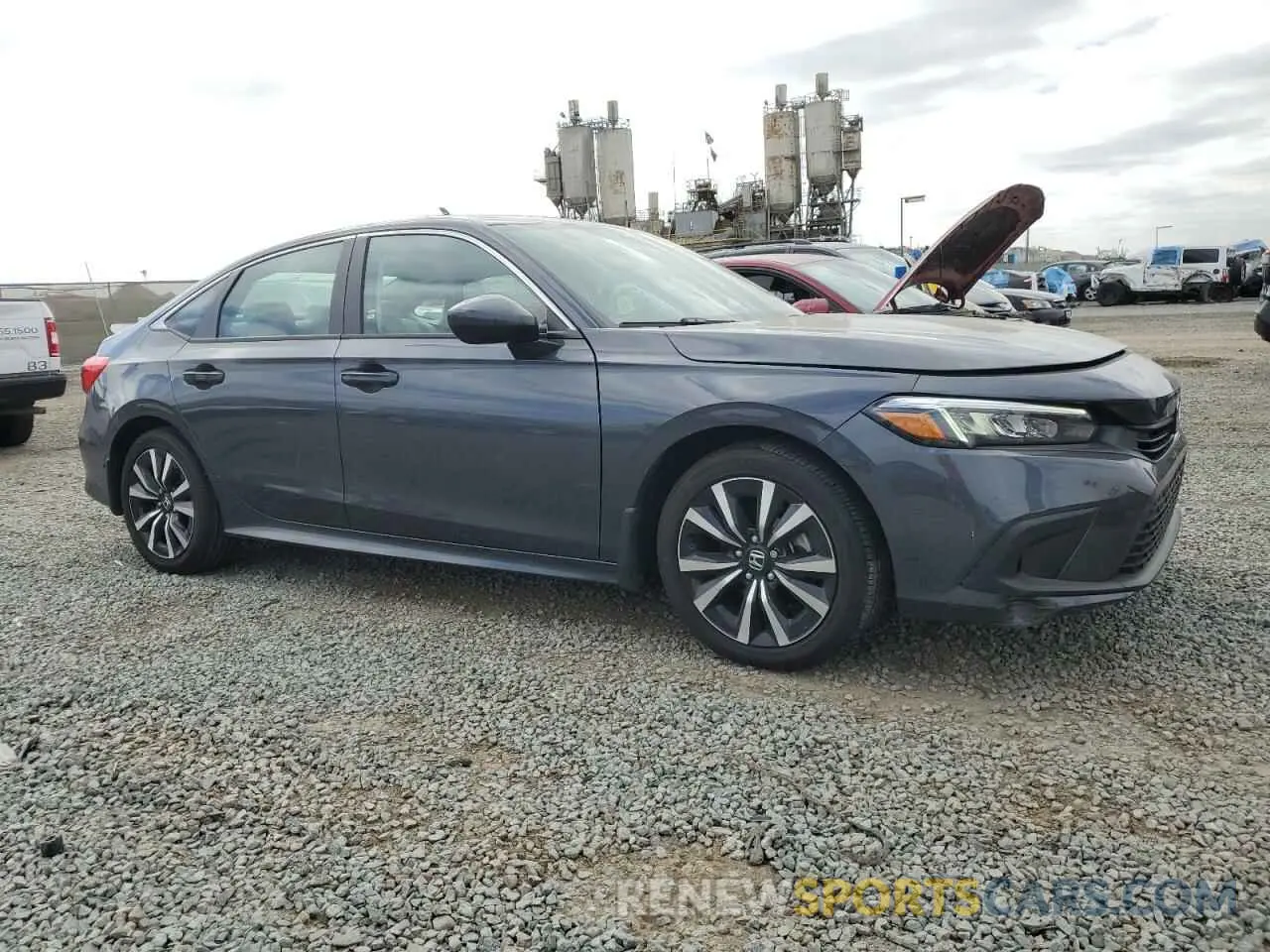 4 fotografías del automóvil dañado 2HGFE1F76NH326931 HONDA CIVIC 2022