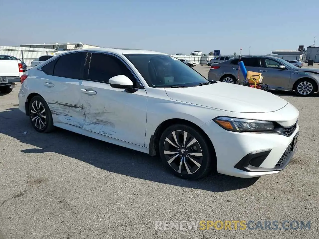 4 fotografías del automóvil dañado 2HGFE1F77NH313847 HONDA CIVIC 2022