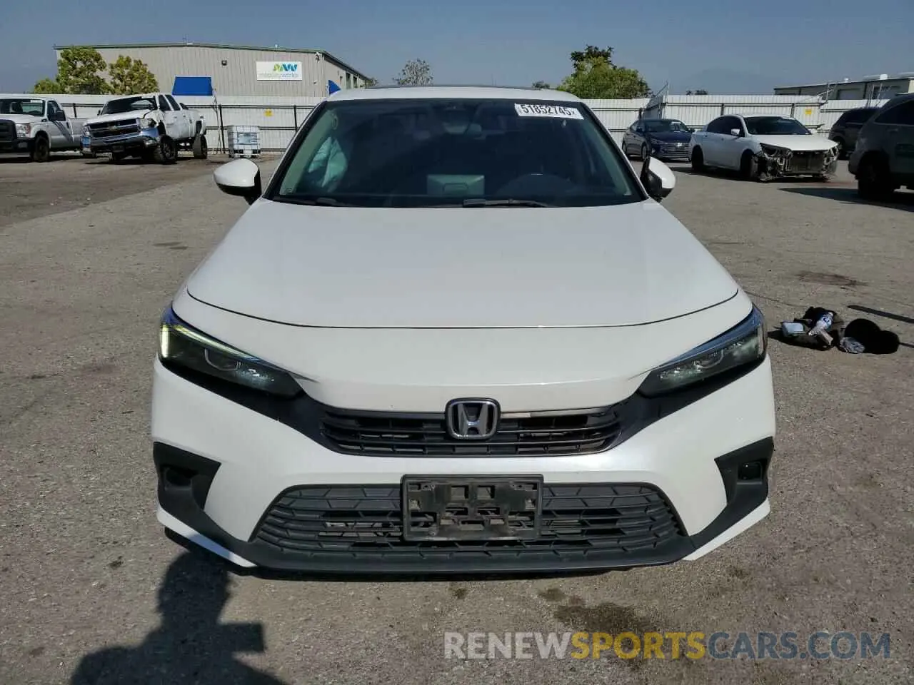 5 fotografías del automóvil dañado 2HGFE1F77NH313847 HONDA CIVIC 2022