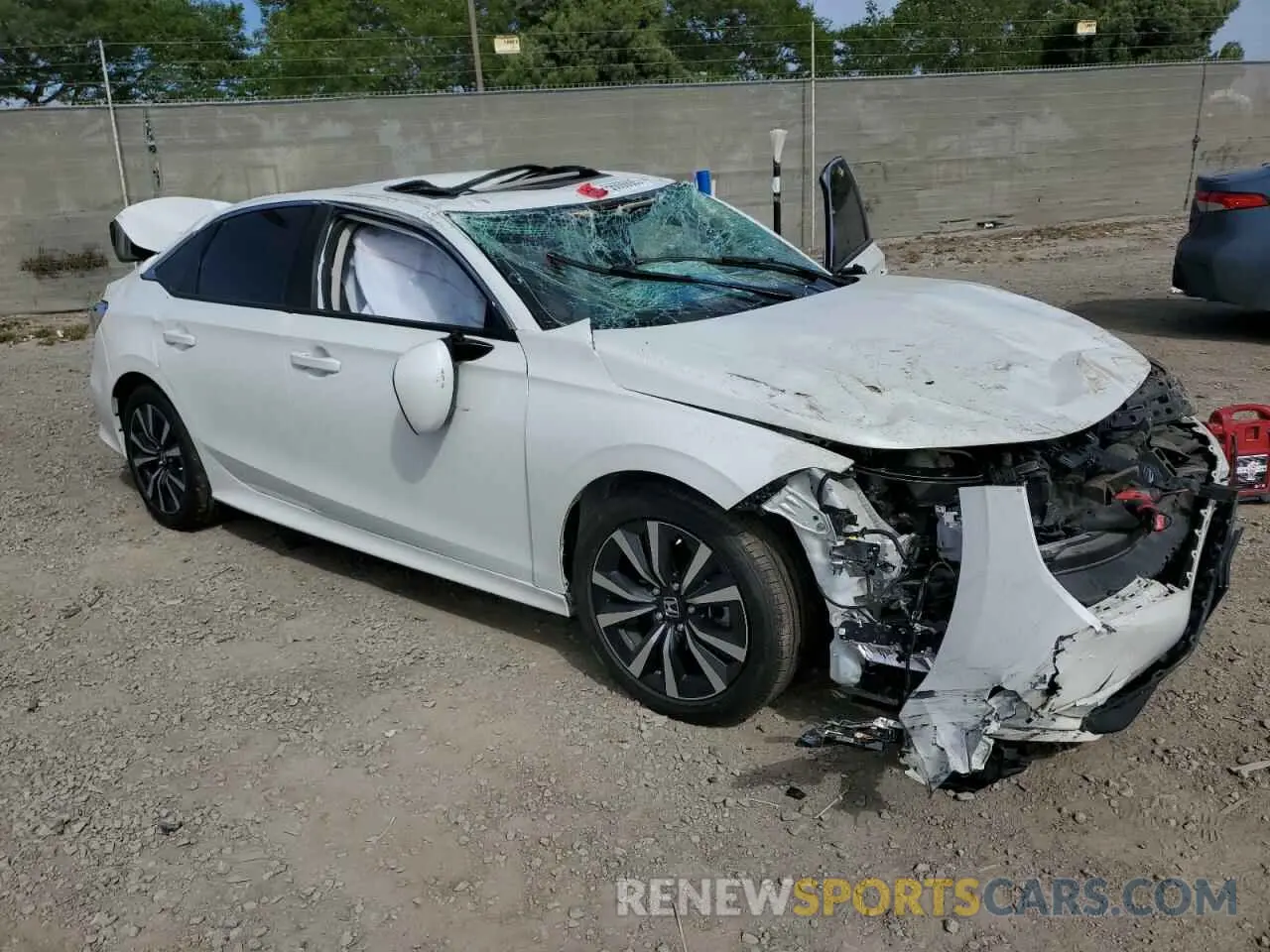 4 fotografías del automóvil dañado 2HGFE1F77NH318482 HONDA CIVIC 2022