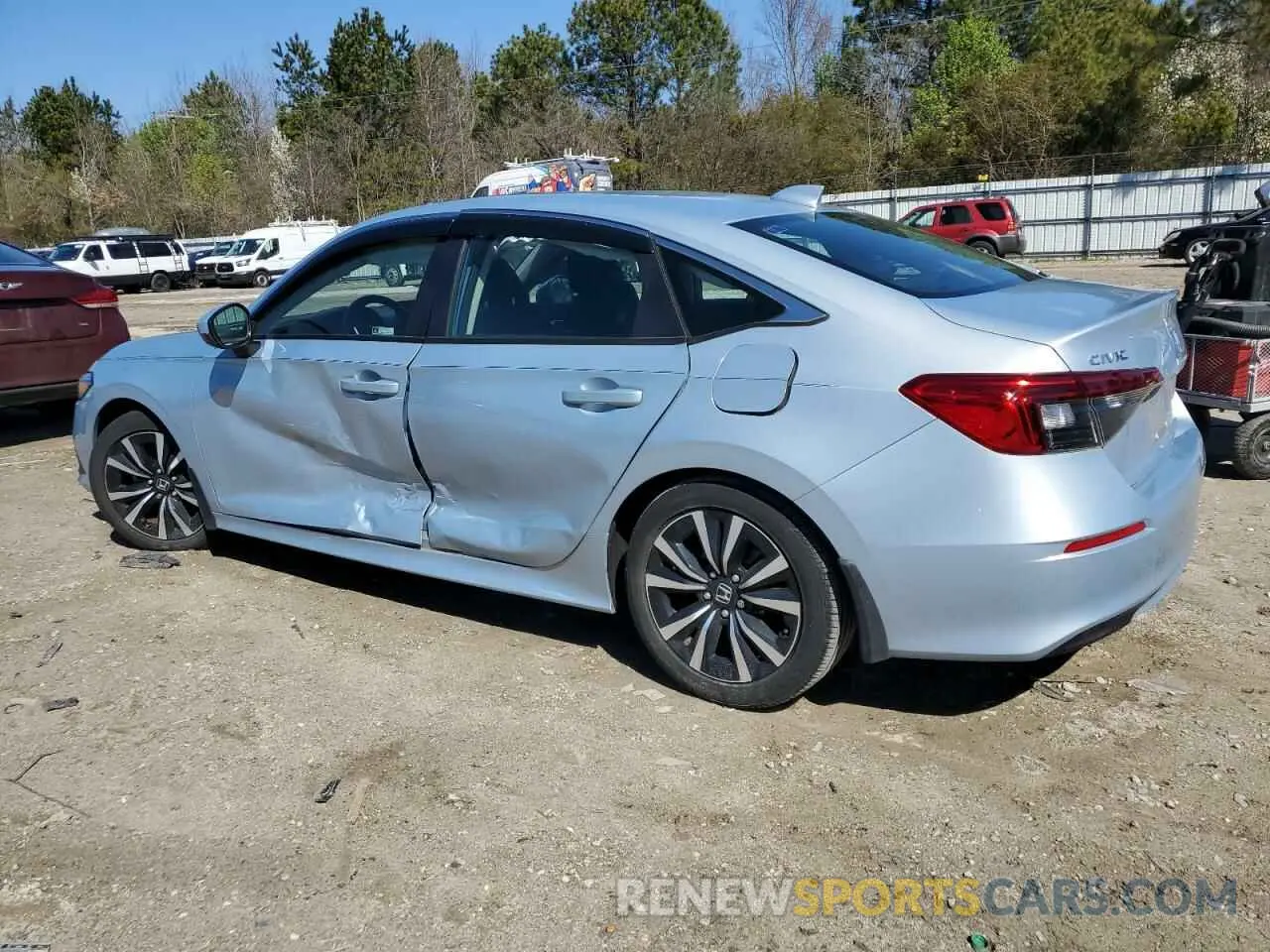 2 fotografías del automóvil dañado 2HGFE1F7XNH317892 HONDA CIVIC 2022