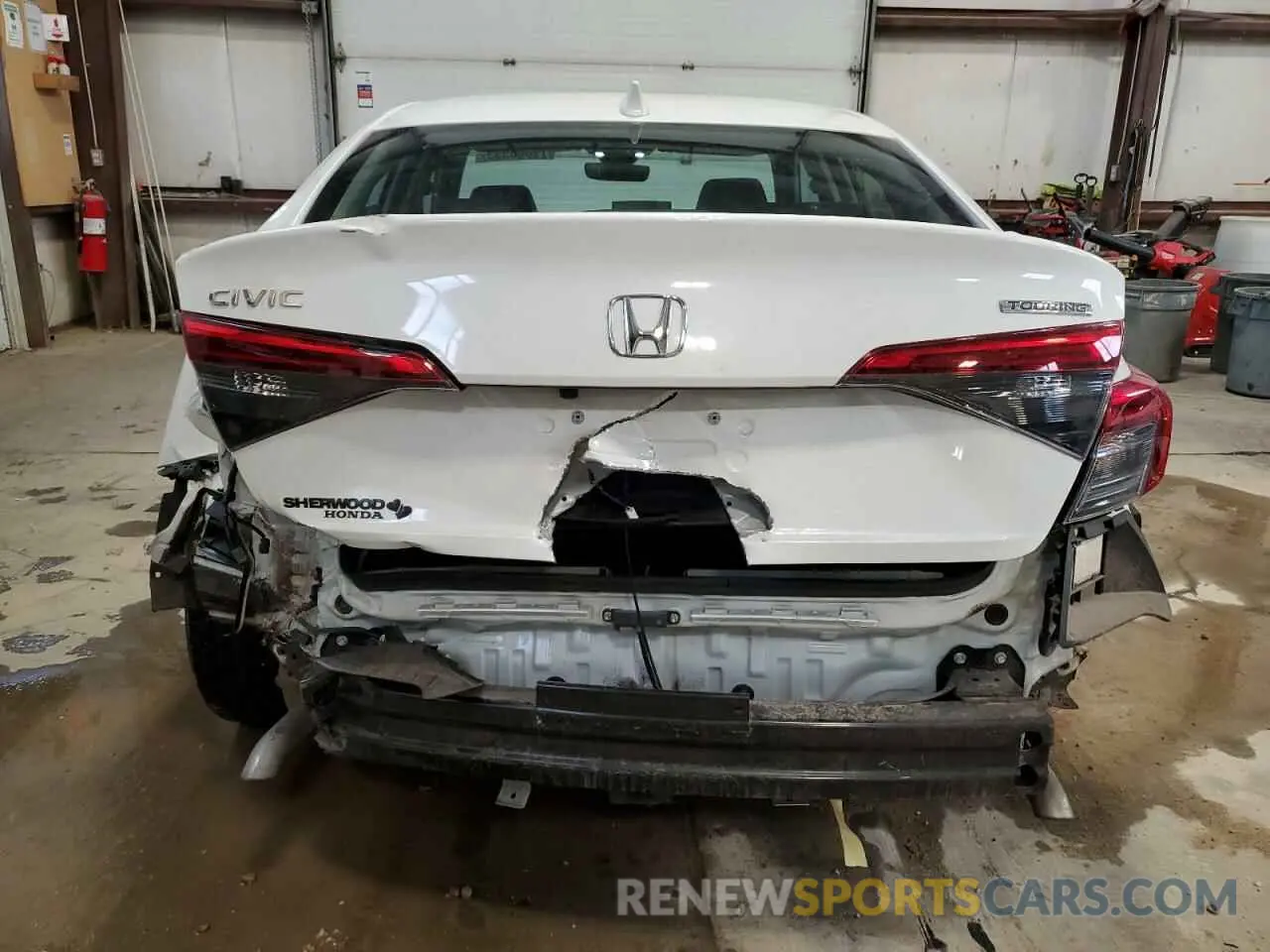 6 fotografías del automóvil dañado 2HGFE1F90NH006232 HONDA CIVIC 2022
