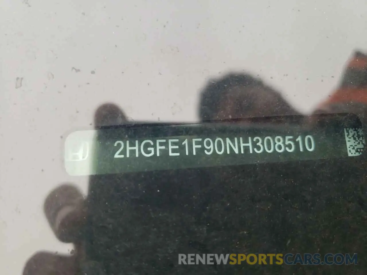 12 fotografías del automóvil dañado 2HGFE1F90NH308510 HONDA CIVIC 2022