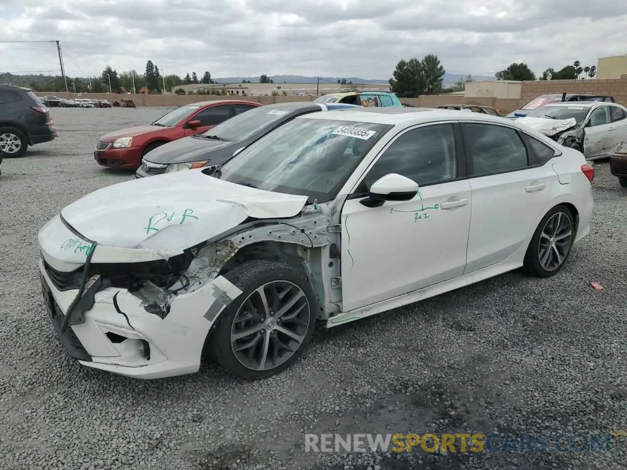 1 fotografías del automóvil dañado 2HGFE1F92NH301848 HONDA CIVIC 2022