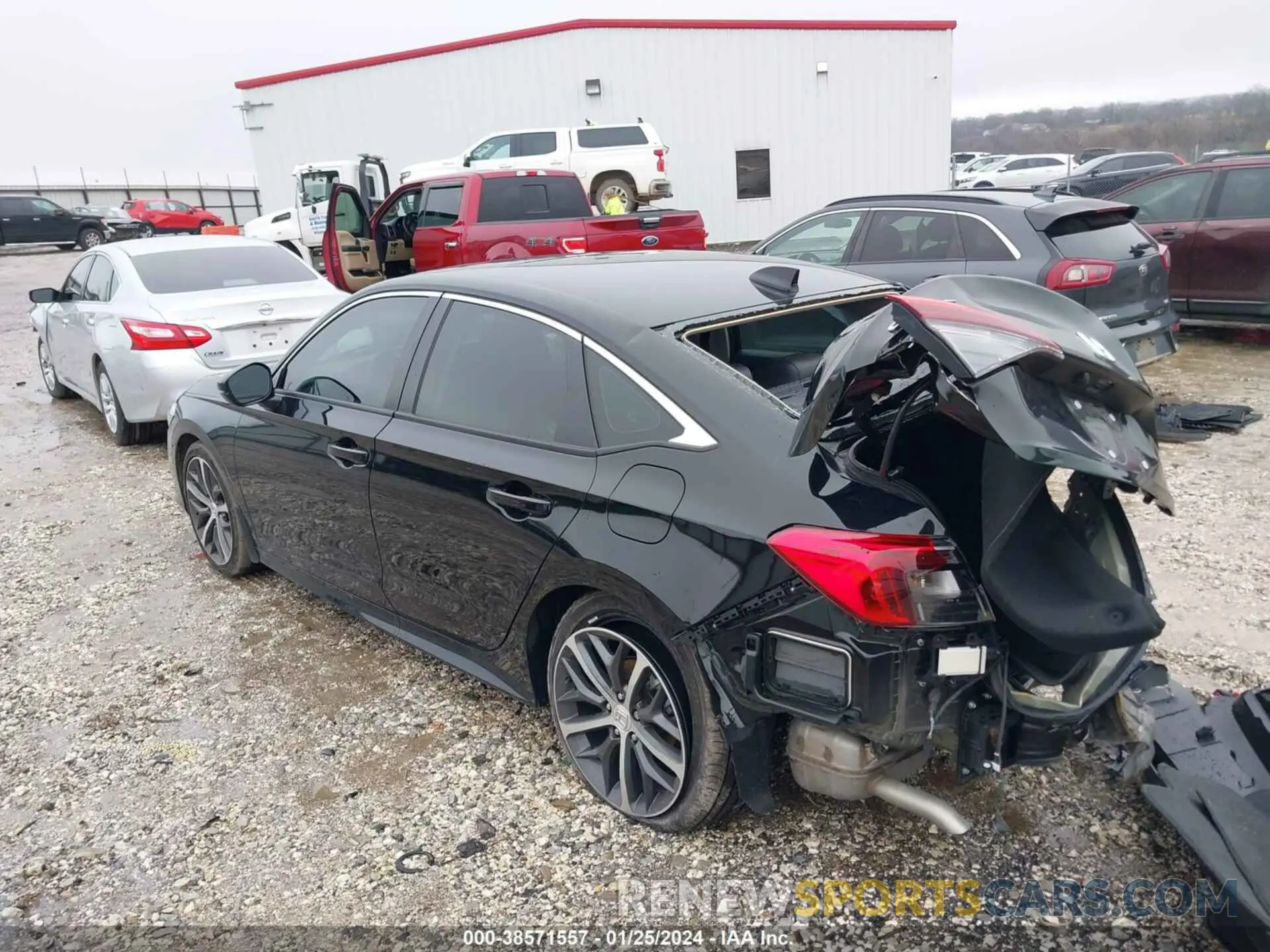 3 fotografías del automóvil dañado 2HGFE1F92NH327916 HONDA CIVIC 2022