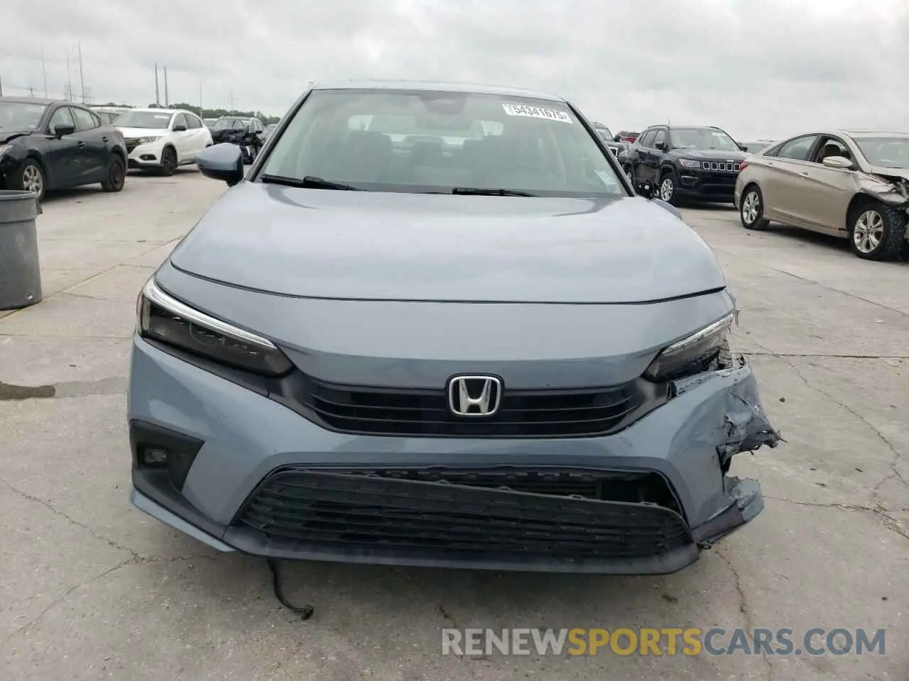 5 fotografías del automóvil dañado 2HGFE1F94NH301110 HONDA CIVIC 2022