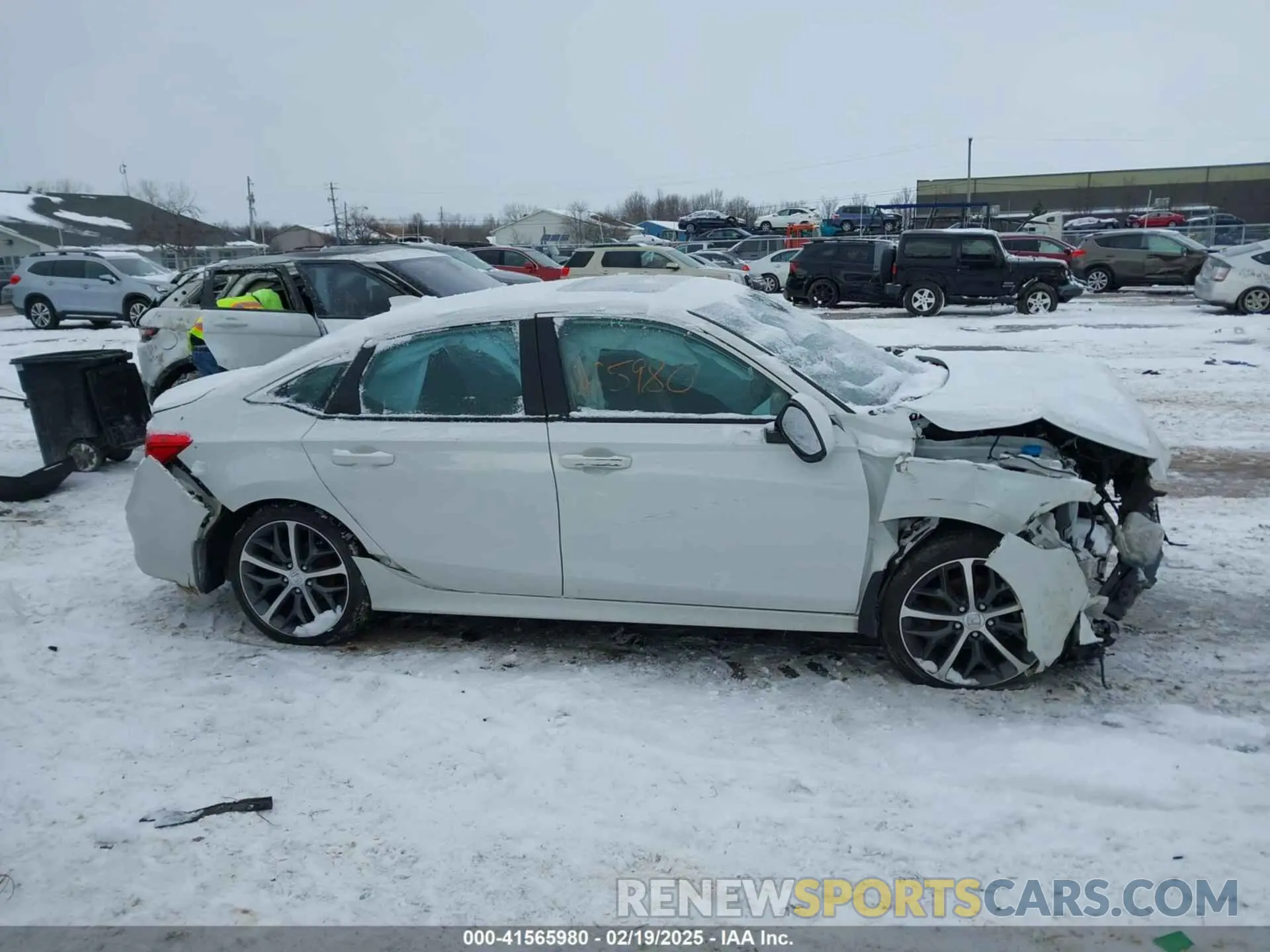 14 fotografías del automóvil dañado 2HGFE1F95NH316148 HONDA CIVIC 2022