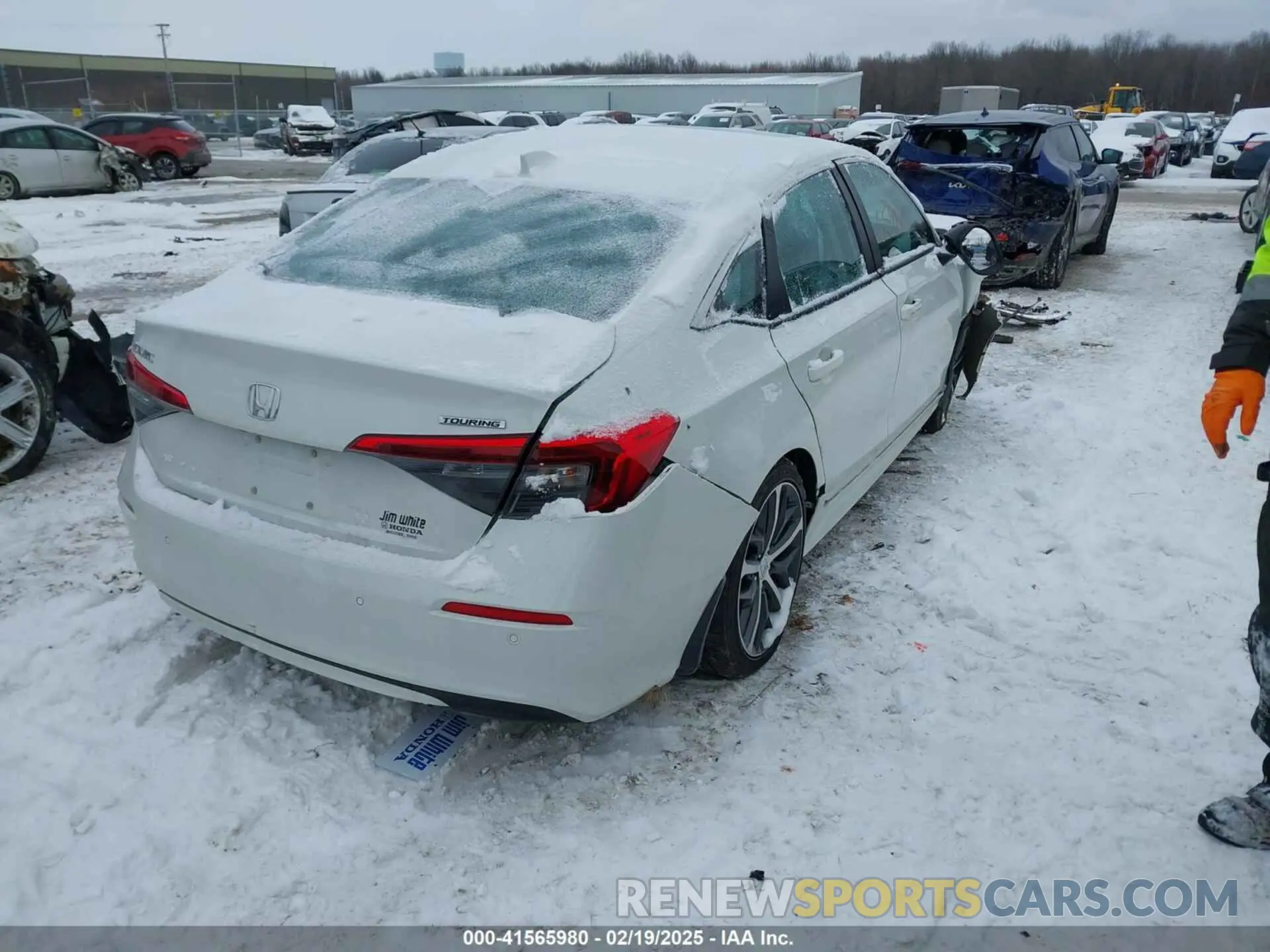 4 fotografías del automóvil dañado 2HGFE1F95NH316148 HONDA CIVIC 2022