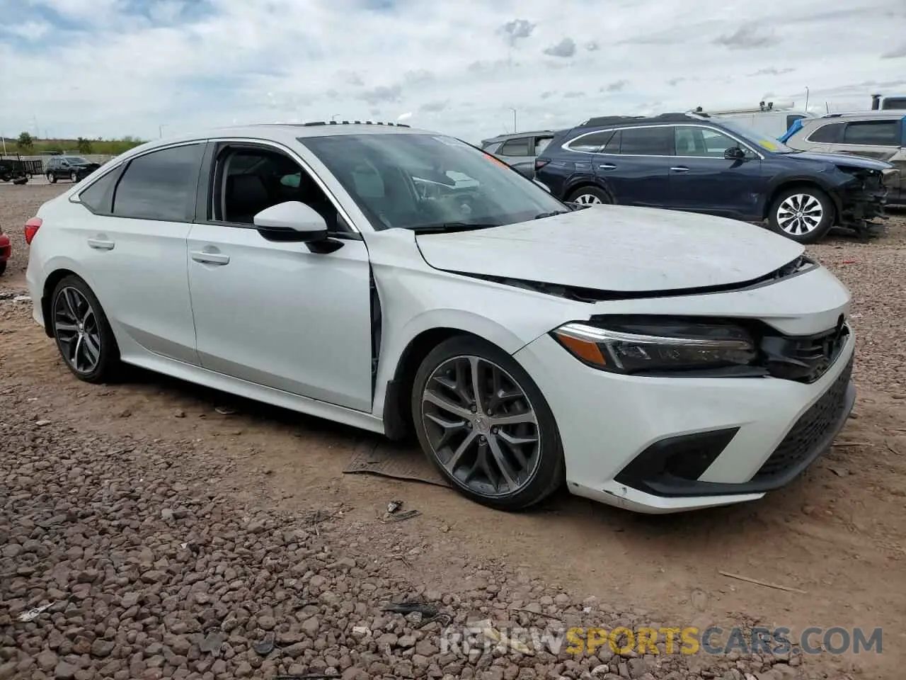 4 fotografías del automóvil dañado 2HGFE1F97NH316040 HONDA CIVIC 2022
