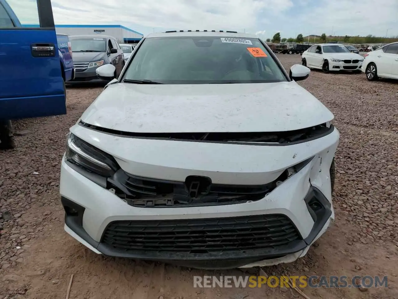 5 fotografías del automóvil dañado 2HGFE1F97NH316040 HONDA CIVIC 2022