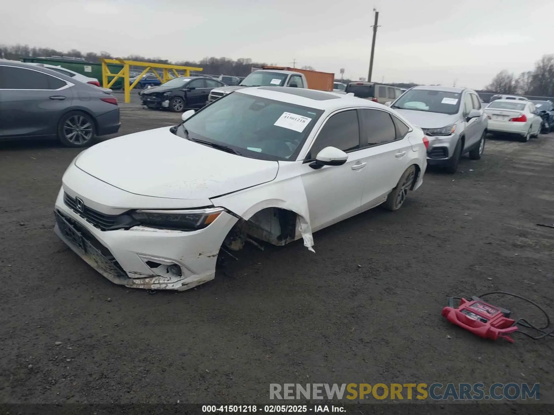 2 fotografías del automóvil dañado 2HGFE1F98NH305029 HONDA CIVIC 2022
