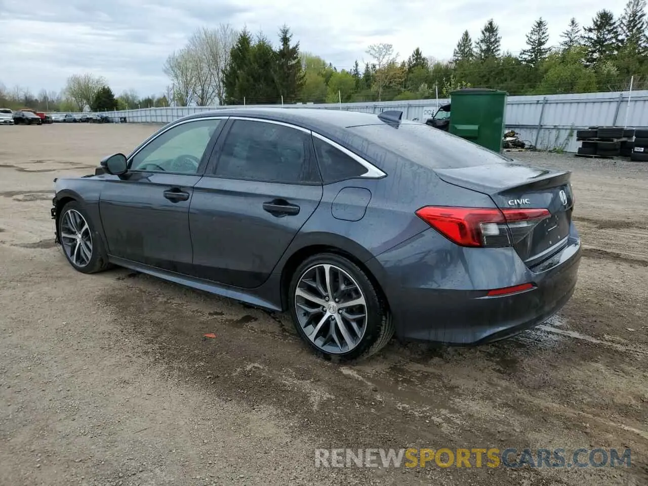 2 fotografías del automóvil dañado 2HGFE1F99NH007668 HONDA CIVIC 2022
