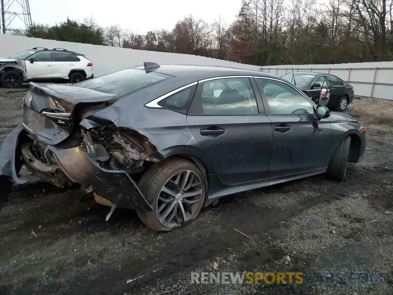 3 fotografías del automóvil dañado 2HGFE1F9XNH311432 HONDA CIVIC 2022