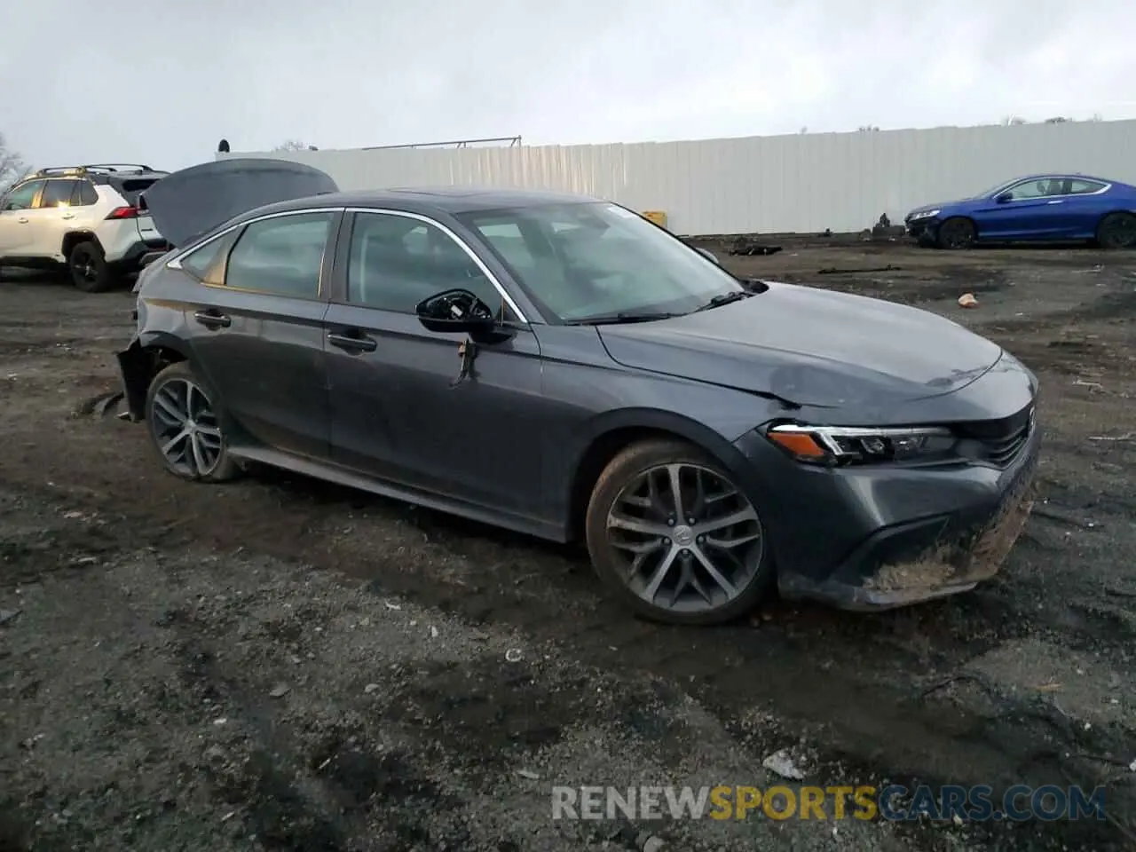 4 fotografías del automóvil dañado 2HGFE1F9XNH311432 HONDA CIVIC 2022
