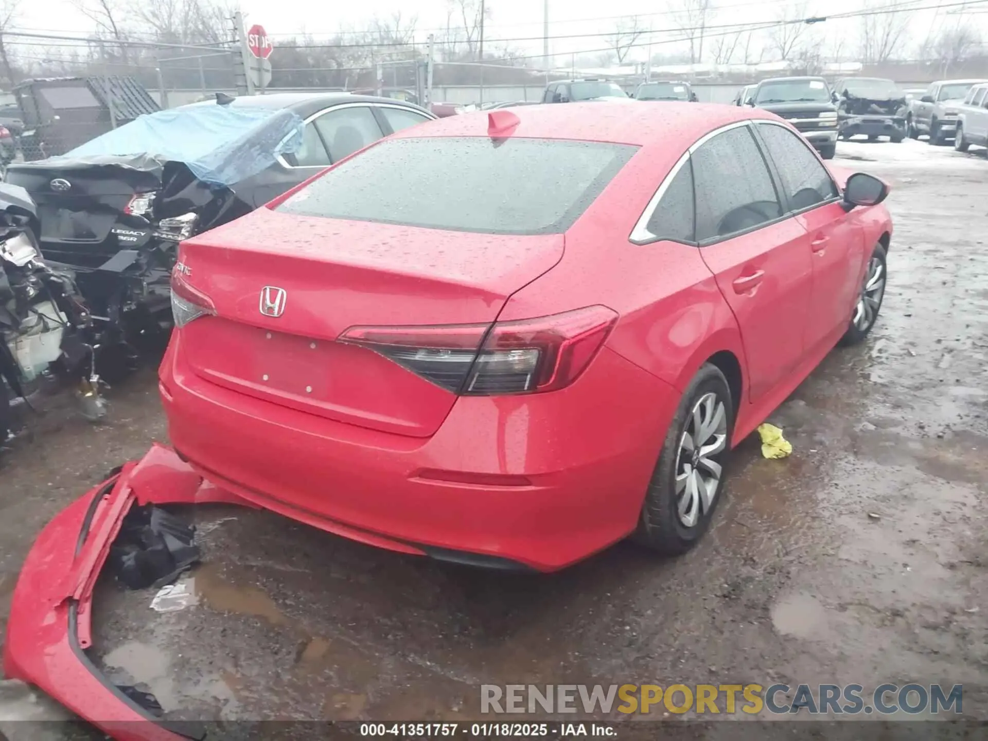 4 fotografías del automóvil dañado 2HGFE2F20NH513186 HONDA CIVIC 2022