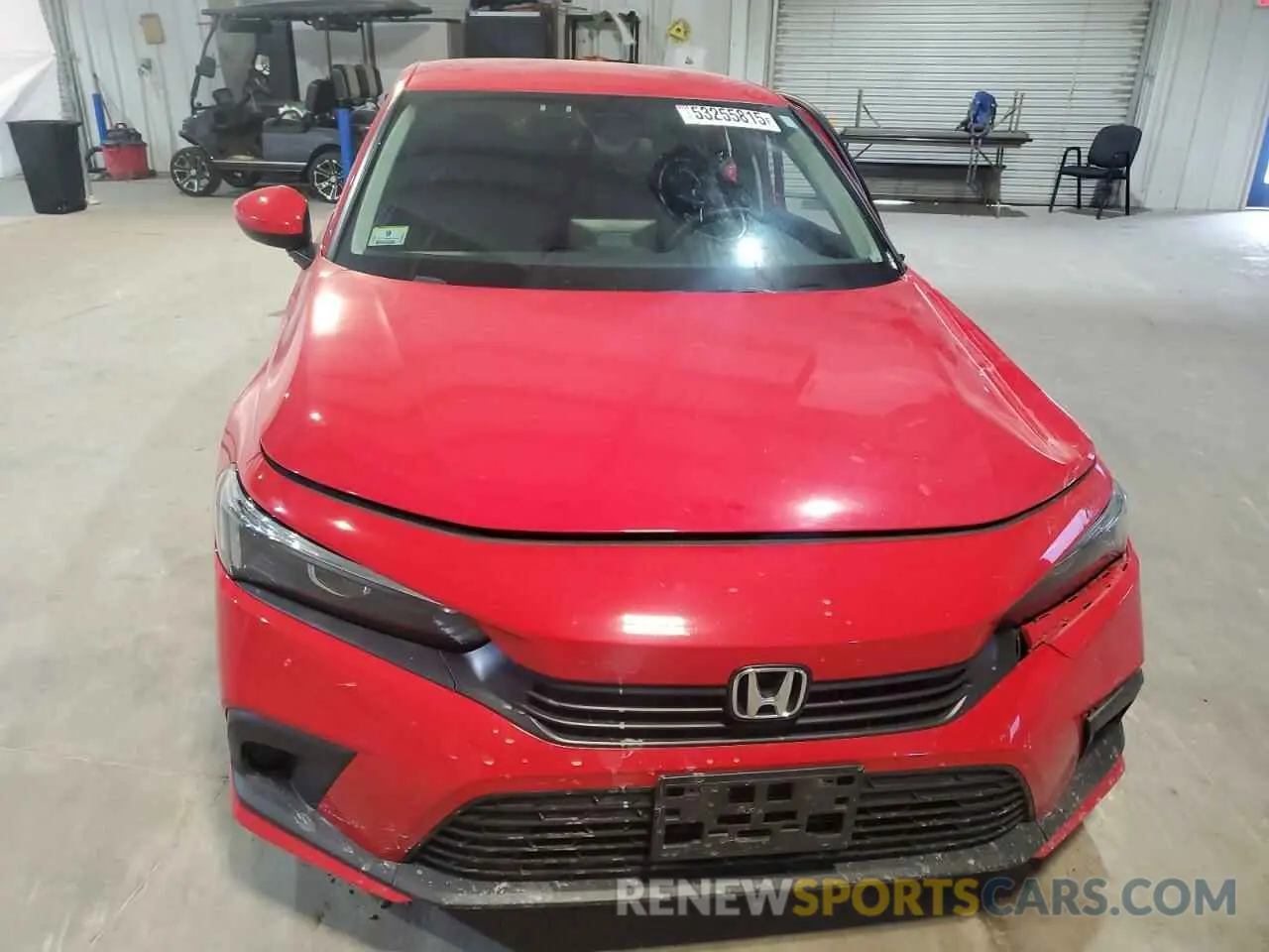 5 fotografías del automóvil dañado 2HGFE2F20NH522907 HONDA CIVIC 2022