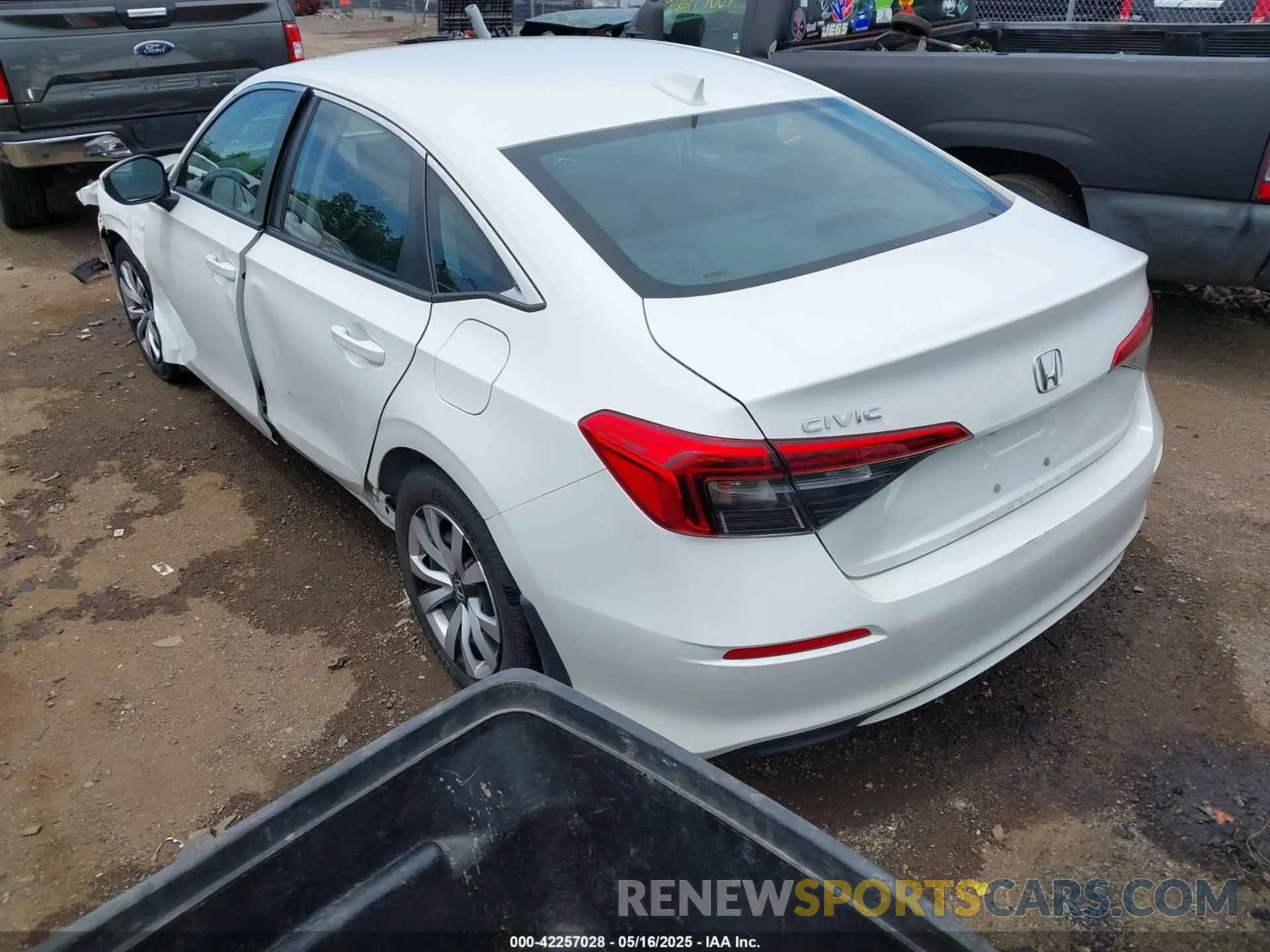 3 fotografías del automóvil dañado 2HGFE2F20NH541456 HONDA CIVIC 2022