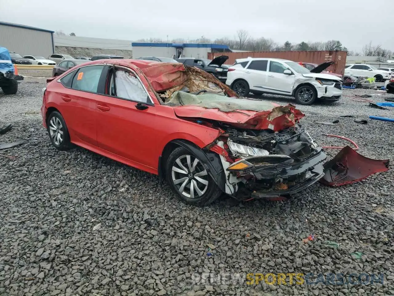 4 fotografías del automóvil dañado 2HGFE2F21NH548996 HONDA CIVIC 2022