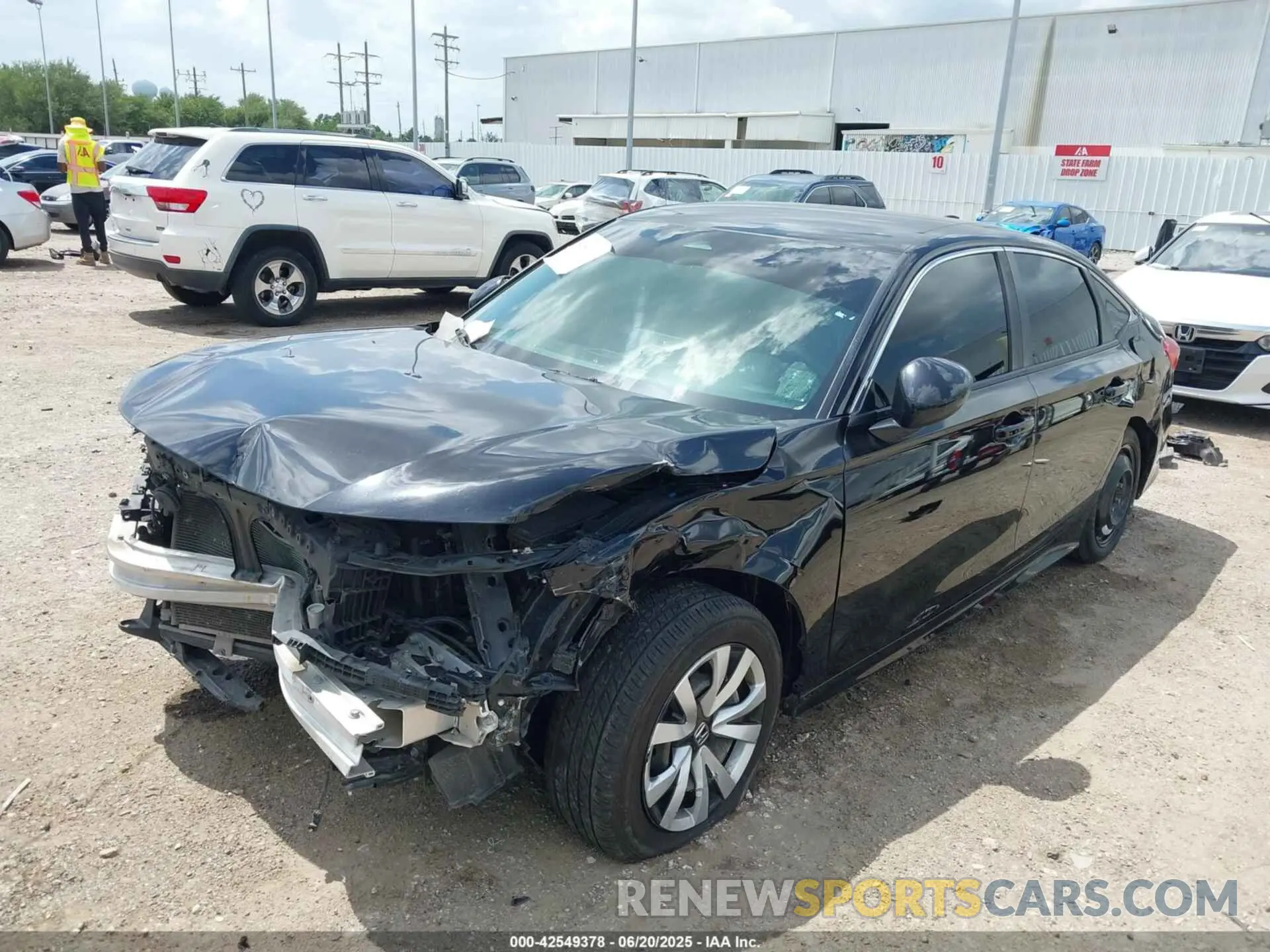 2 fotografías del automóvil dañado 2HGFE2F22NH505669 HONDA CIVIC 2022