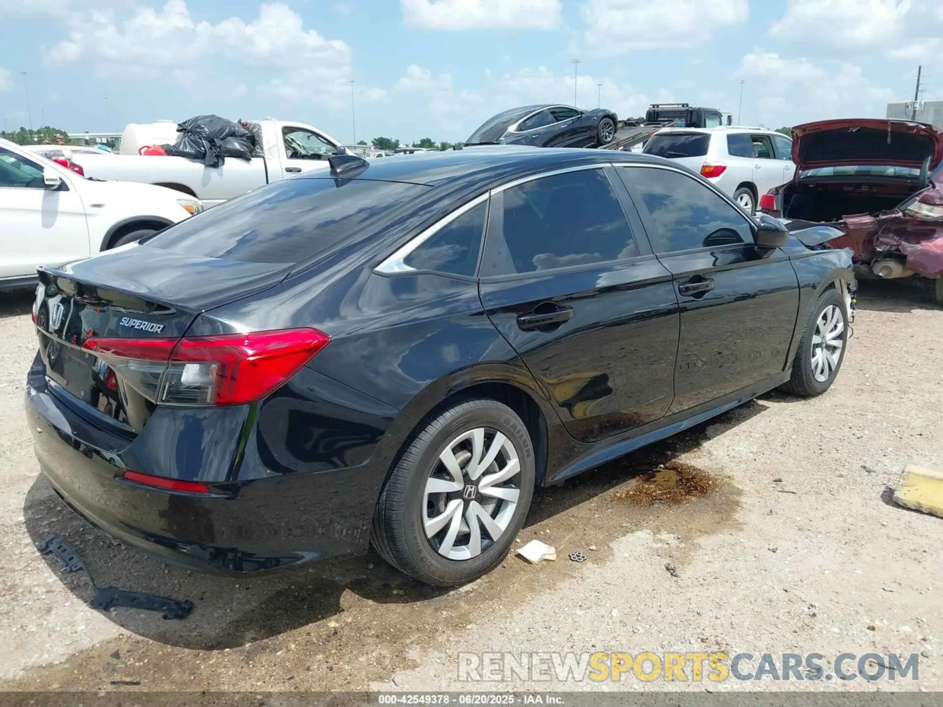 4 fotografías del automóvil dañado 2HGFE2F22NH505669 HONDA CIVIC 2022