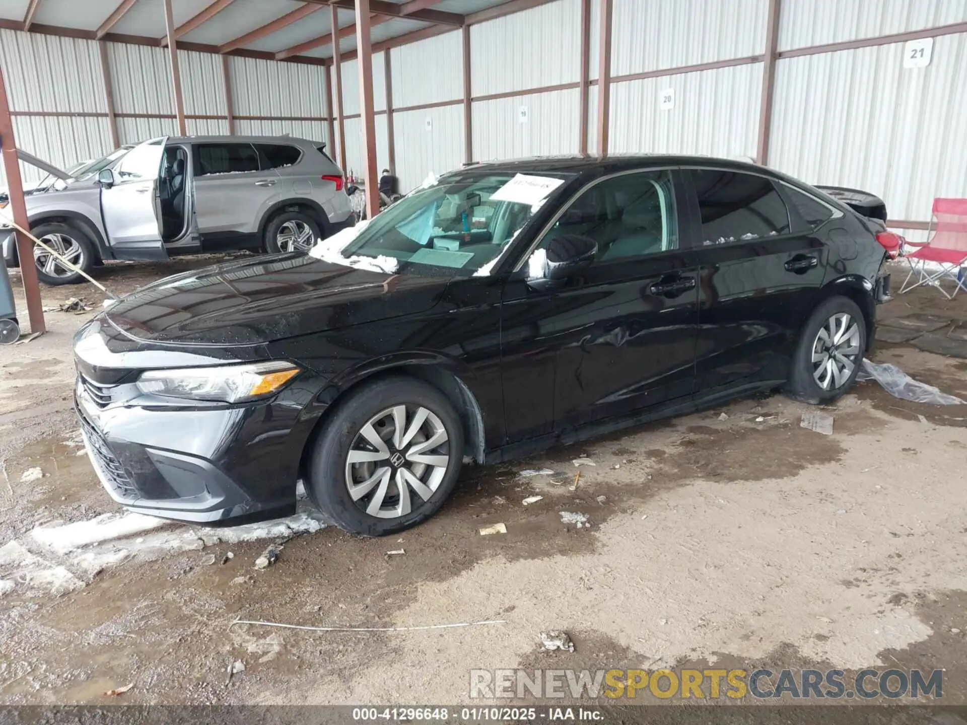 2 fotografías del automóvil dañado 2HGFE2F23NH508614 HONDA CIVIC 2022