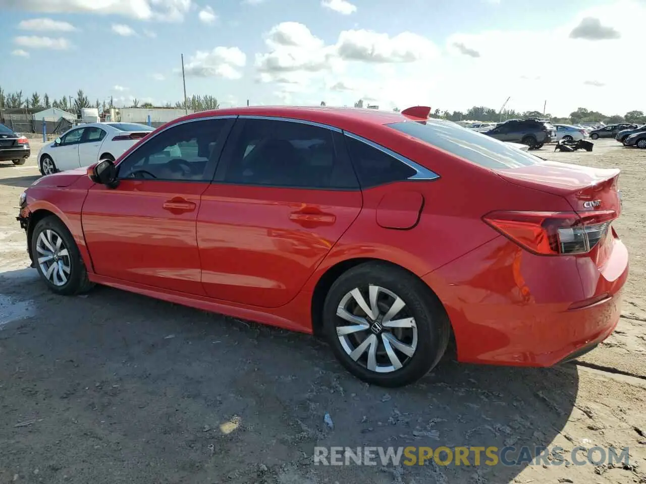 2 fotografías del automóvil dañado 2HGFE2F23NH524537 HONDA CIVIC 2022