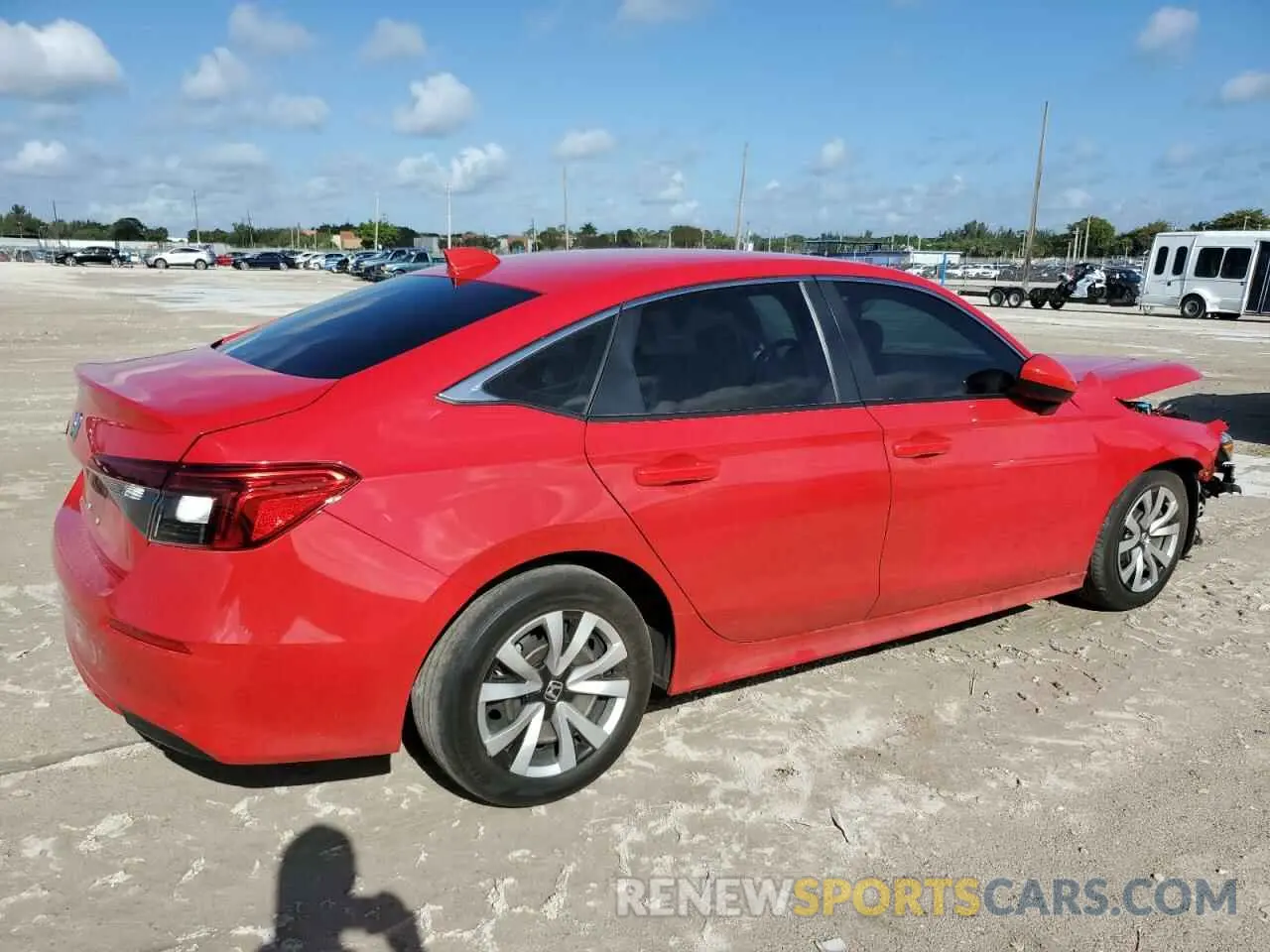 3 fotografías del automóvil dañado 2HGFE2F23NH524537 HONDA CIVIC 2022