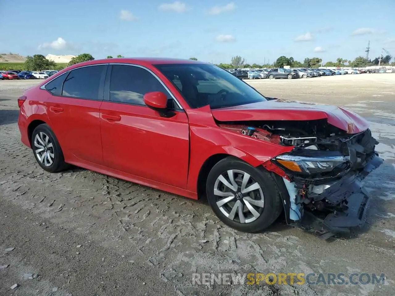 4 fotografías del automóvil dañado 2HGFE2F23NH524537 HONDA CIVIC 2022