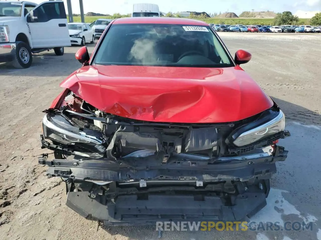 5 fotografías del automóvil dañado 2HGFE2F23NH524537 HONDA CIVIC 2022