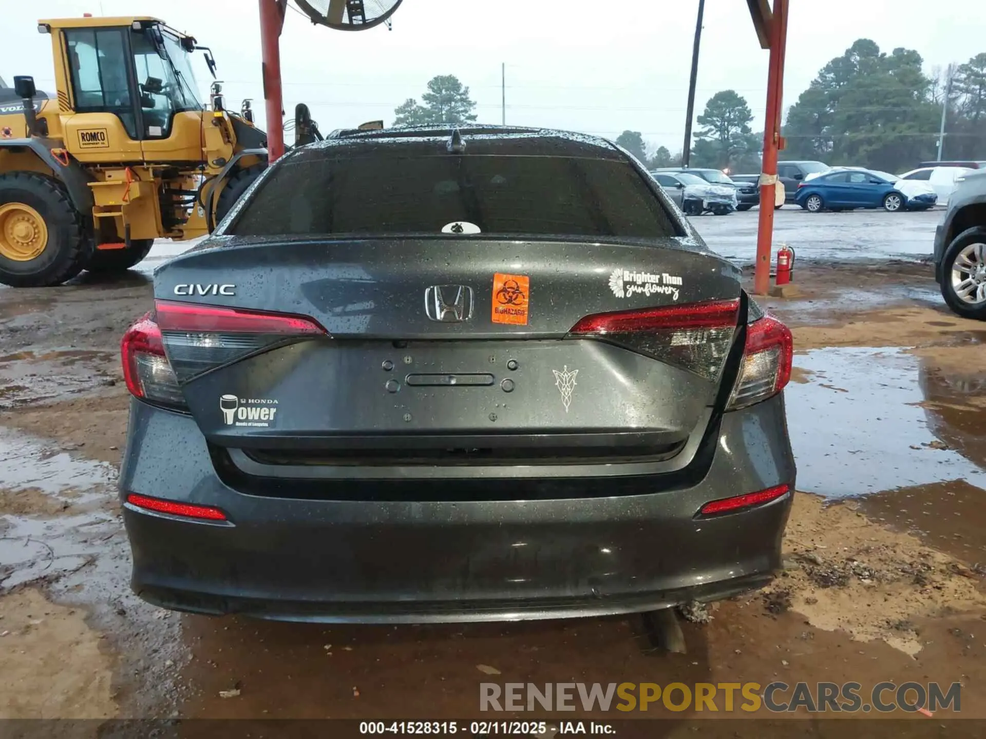 16 fotografías del automóvil dañado 2HGFE2F24NH511165 HONDA CIVIC 2022