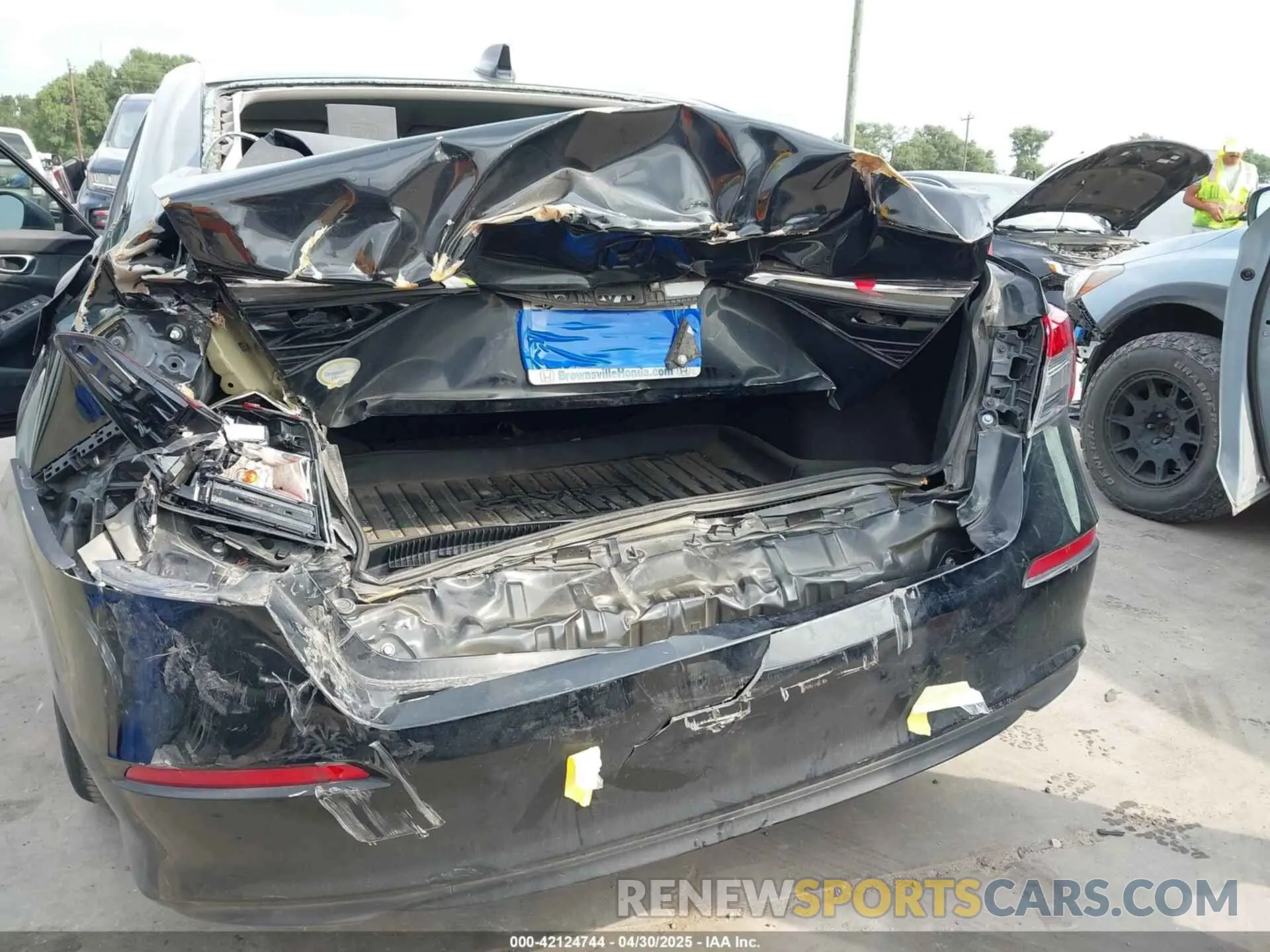6 fotografías del automóvil dañado 2HGFE2F24NH523607 HONDA CIVIC 2022
