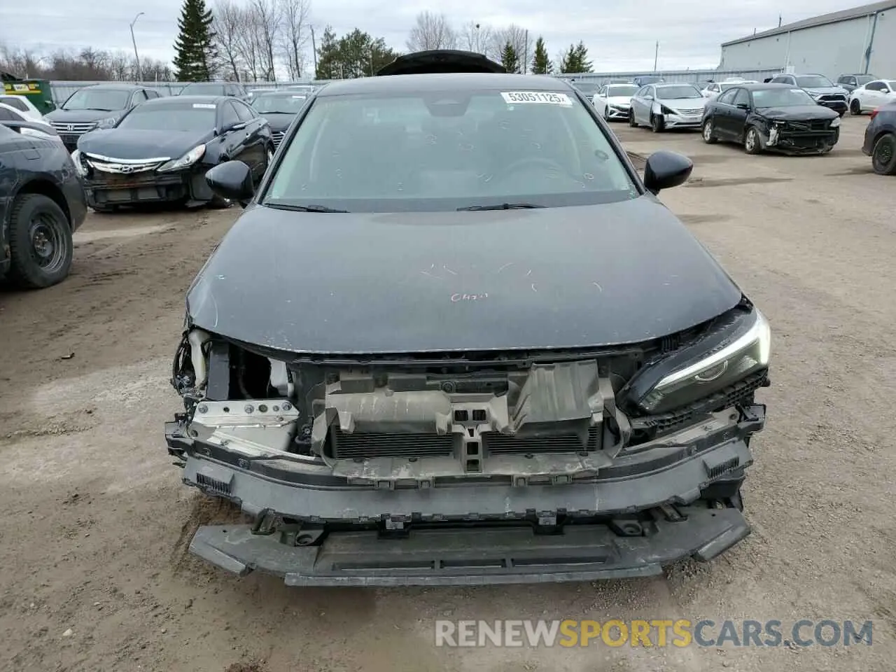 5 fotografías del automóvil dañado 2HGFE2F25NH100499 HONDA CIVIC 2022