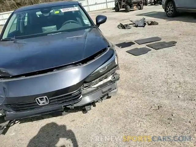 10 fotografías del automóvil dañado 2HGFE2F25NH517816 HONDA CIVIC 2022