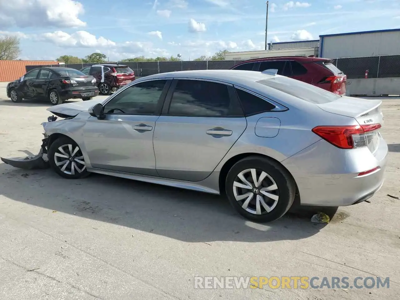 2 fotografías del automóvil dañado 2HGFE2F25NH530095 HONDA CIVIC 2022