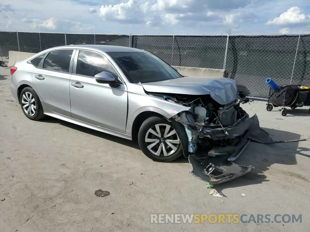 4 fotografías del automóvil dañado 2HGFE2F25NH530095 HONDA CIVIC 2022