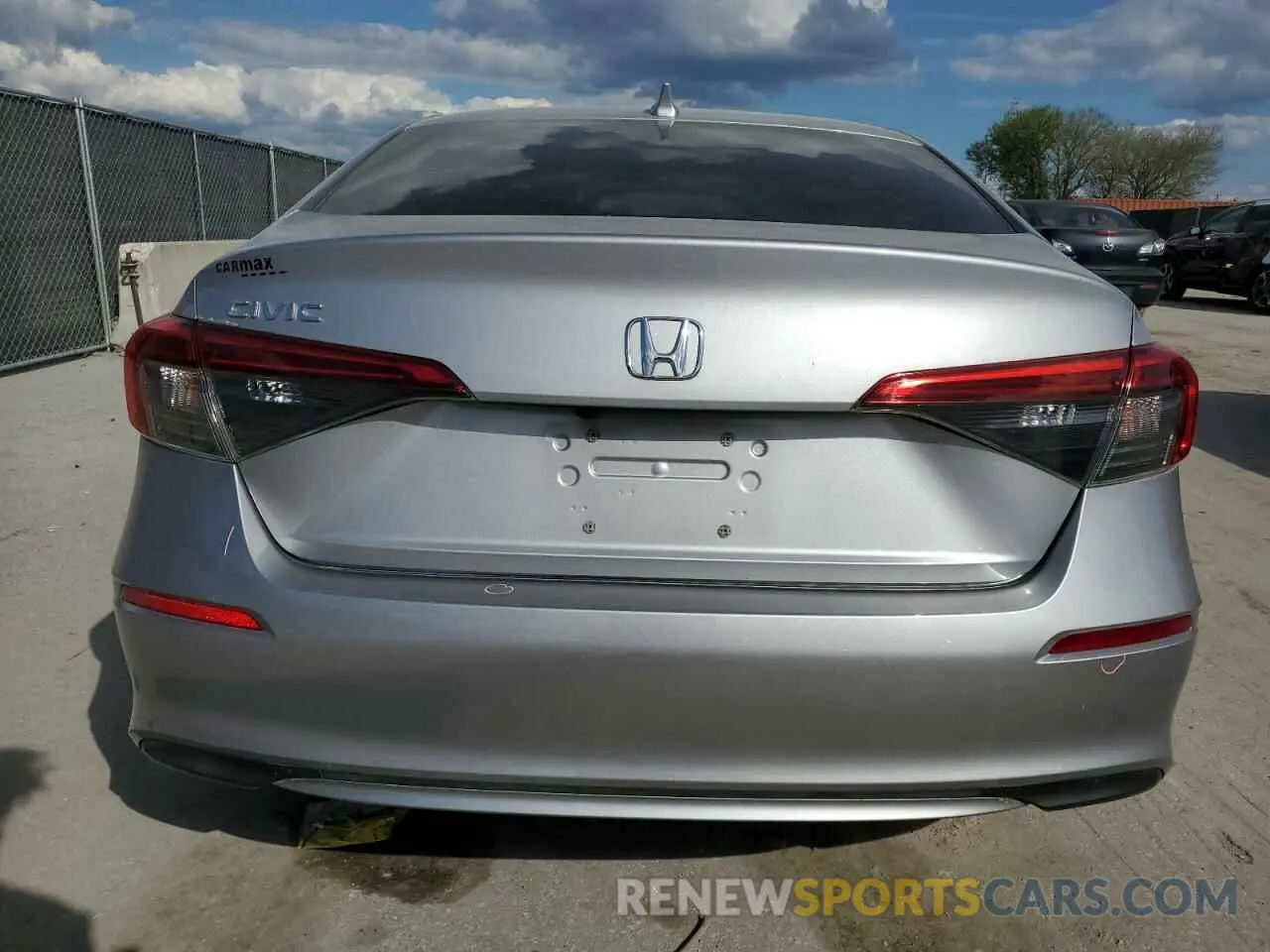 6 fotografías del automóvil dañado 2HGFE2F25NH530095 HONDA CIVIC 2022