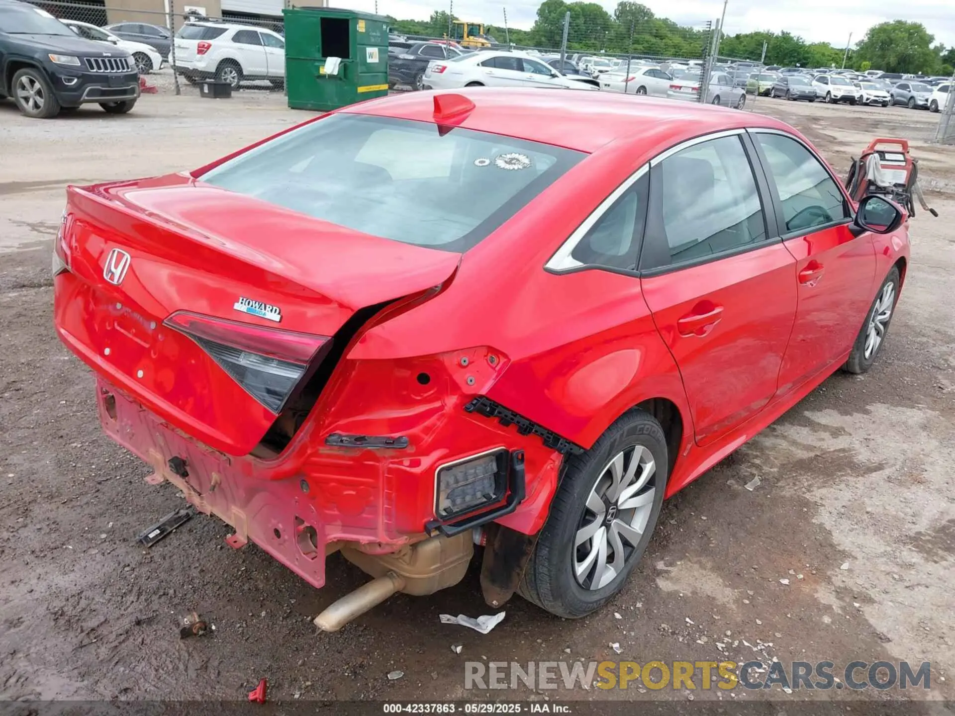 4 fotografías del automóvil dañado 2HGFE2F26NH511684 HONDA CIVIC 2022