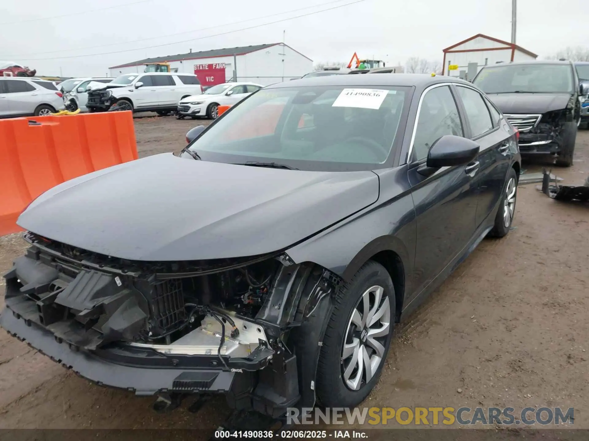 2 fotografías del automóvil dañado 2HGFE2F28NH589979 HONDA CIVIC 2022