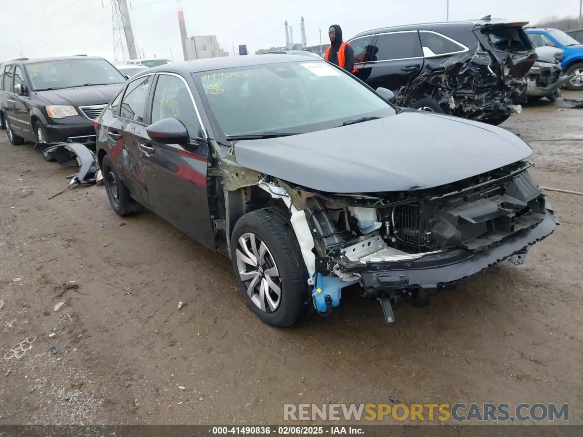 6 fotografías del automóvil dañado 2HGFE2F28NH589979 HONDA CIVIC 2022