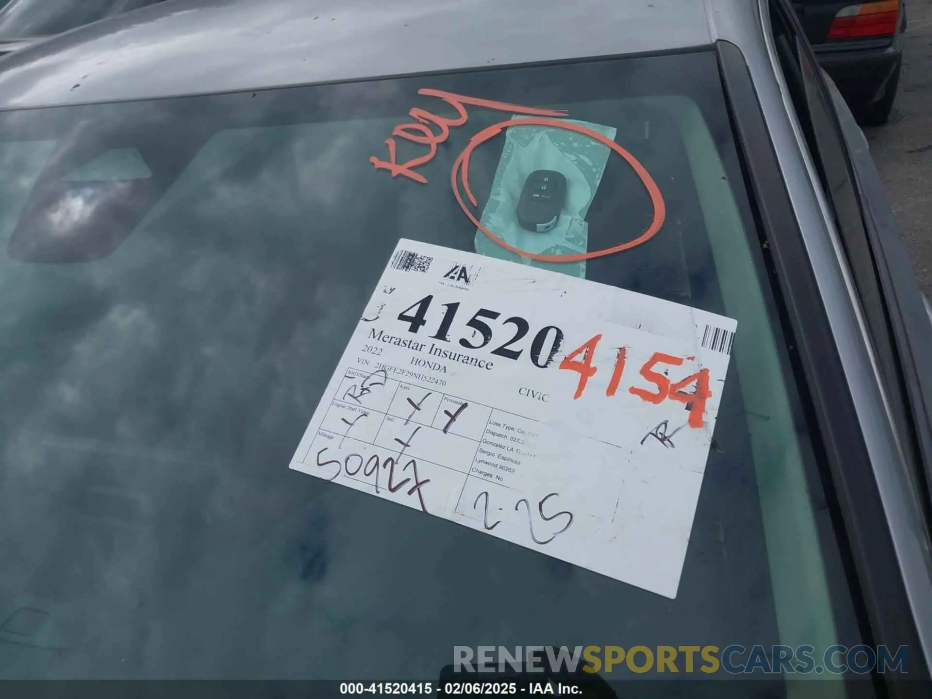 11 fotografías del automóvil dañado 2HGFE2F29NH522470 HONDA CIVIC 2022